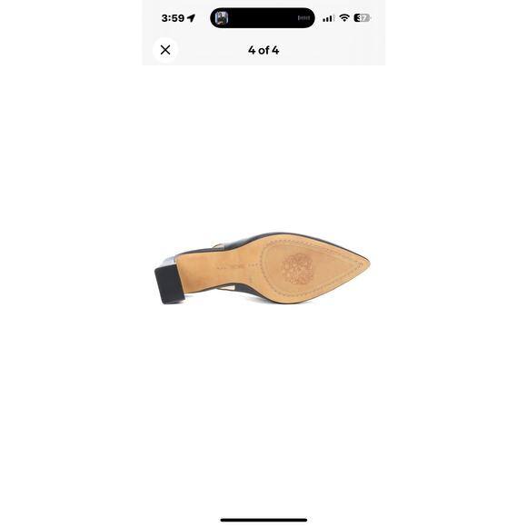 Vince Camuto Hamden Black Leather Pumps Size 11 - Picture 4 of 5